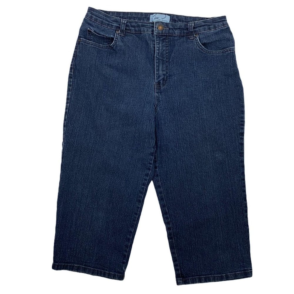 Kim Rogers 10 Capri Jeans Stretch Denim 31 X 18 Da